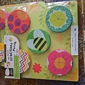 My Firat Fractions wooden puzzle NEW